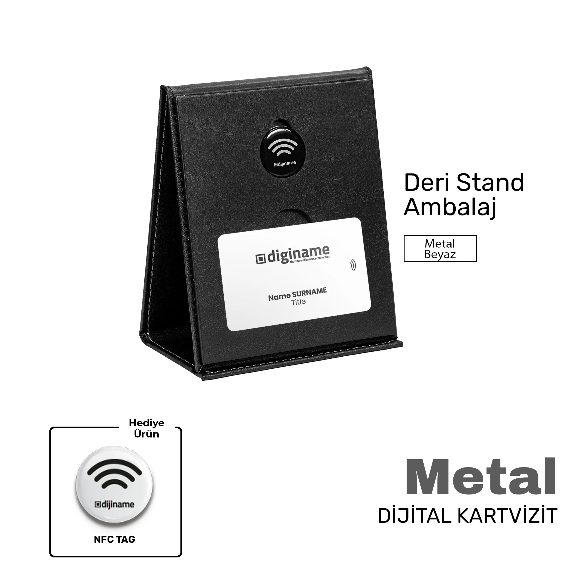Beyaz Metal Kart