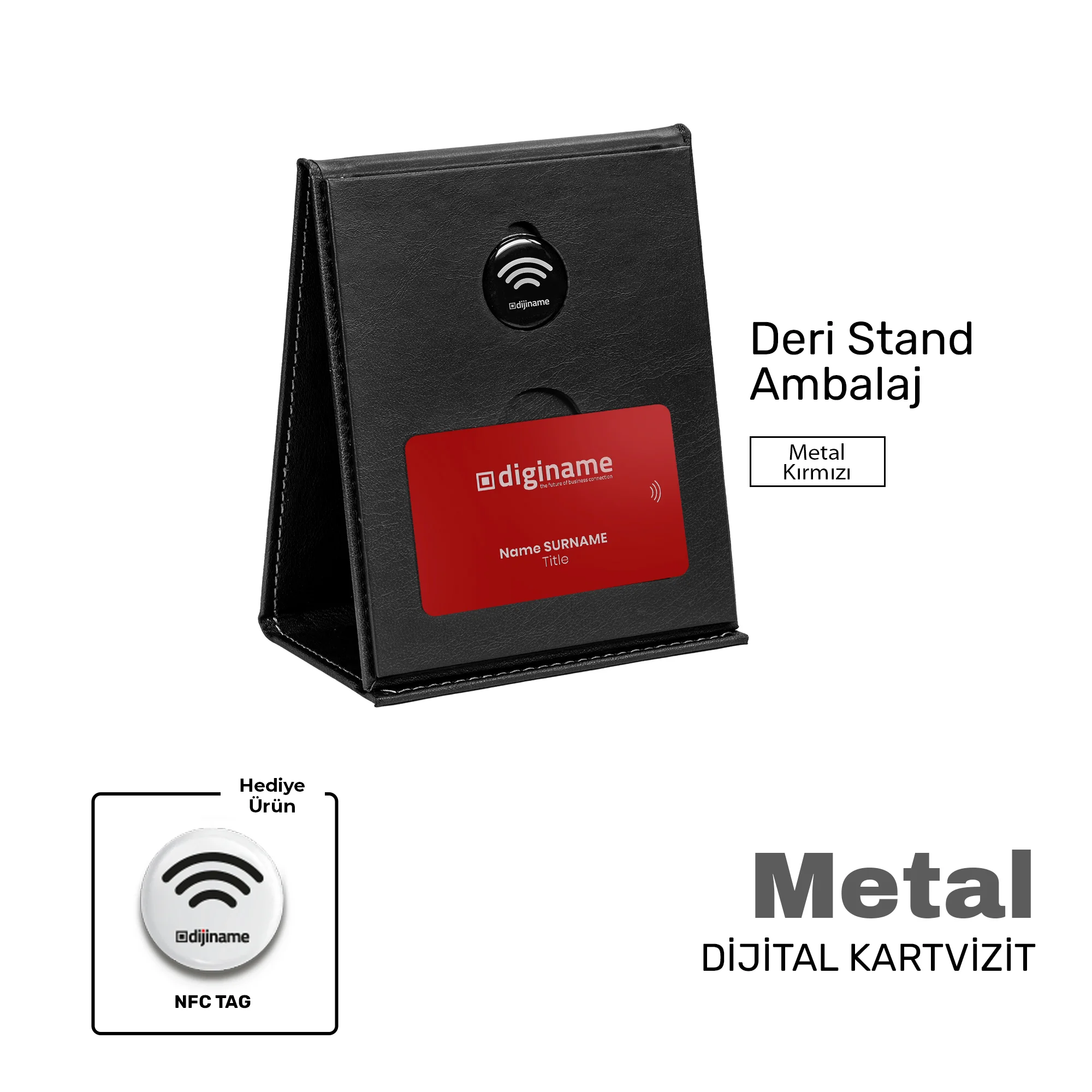 Kırmızı Metal Kart