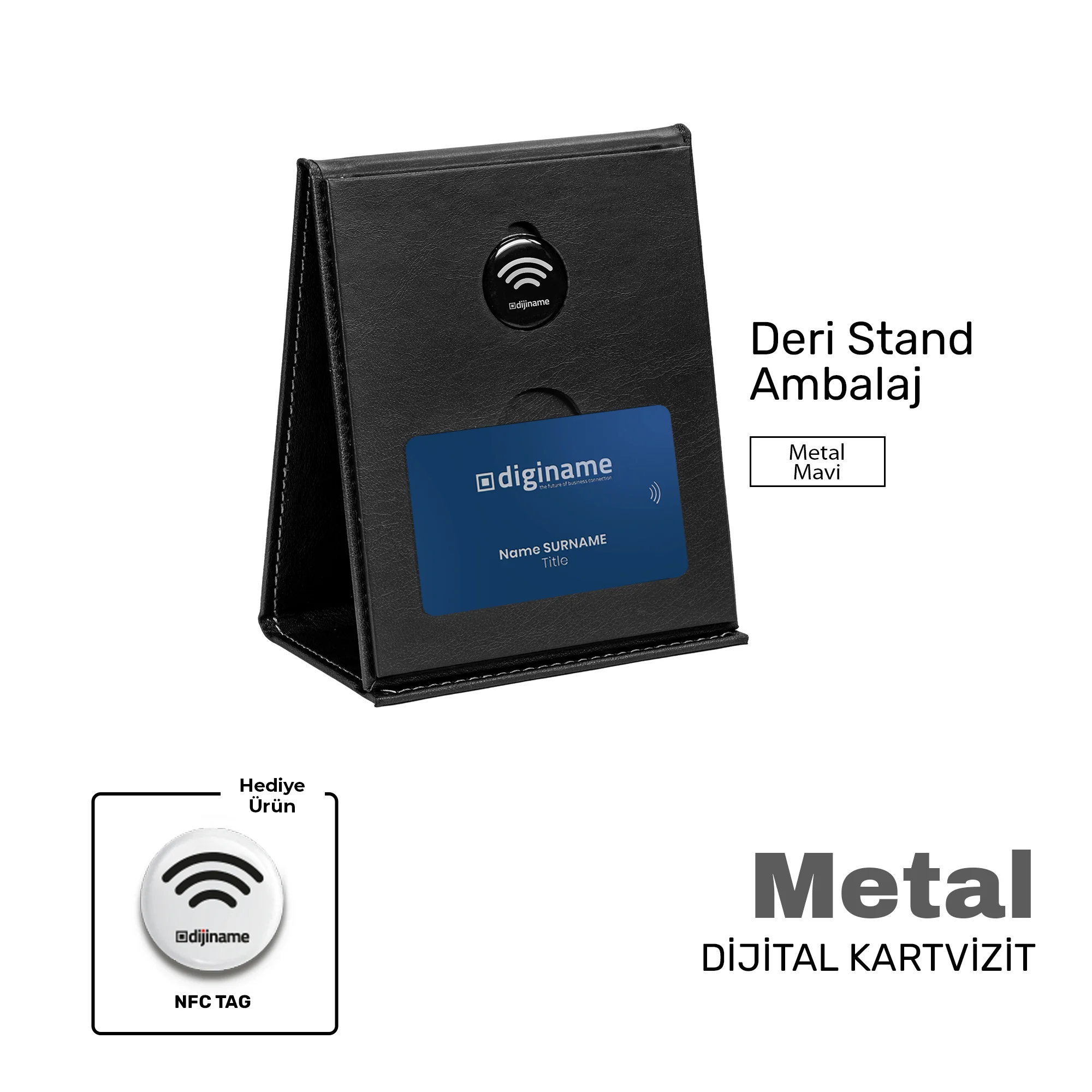 Mavi Metal Kart